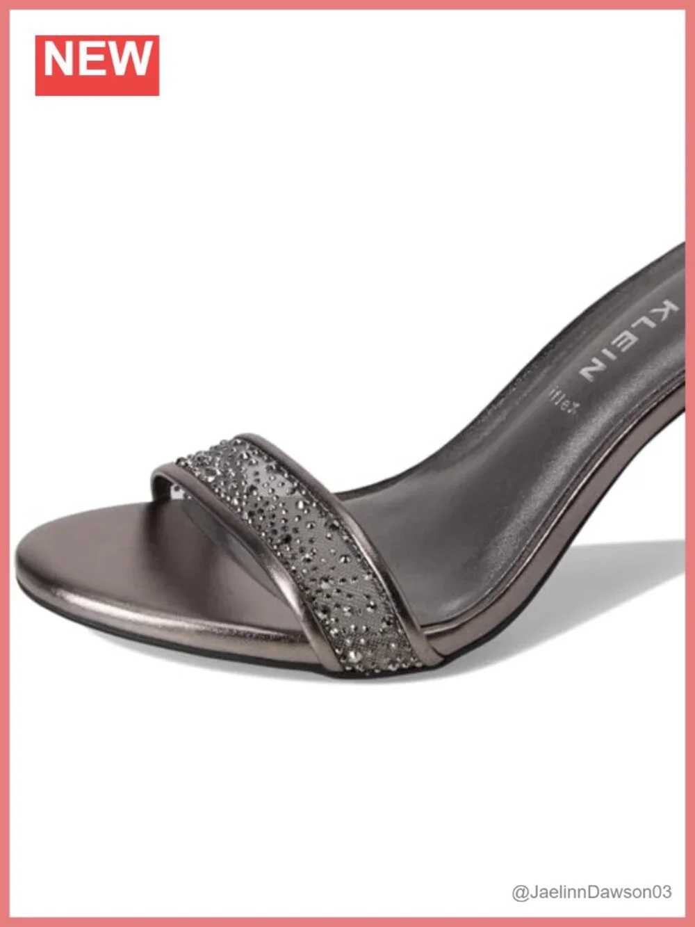 Anne Klein Kourtney-C Stiletto Heels Open Toe Ankle Strap Peep Toe Pumps